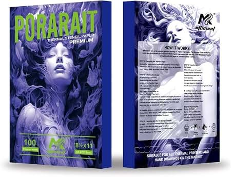 Mk Efficient Portrait Thermal Stencil Paper – Premium | 100 Sheets